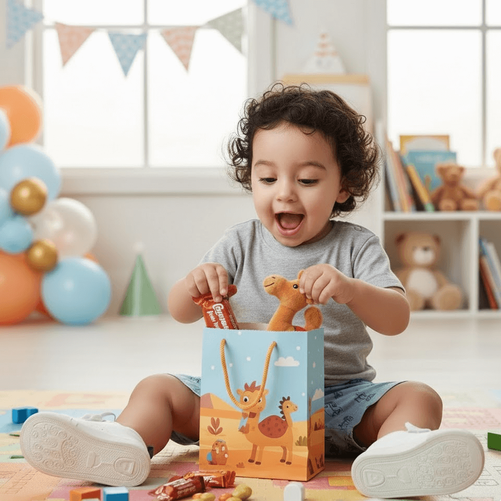 themed return gift and goodie pack